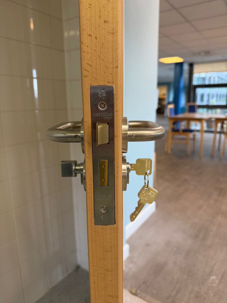 Fire Door Maintenance specialist at work